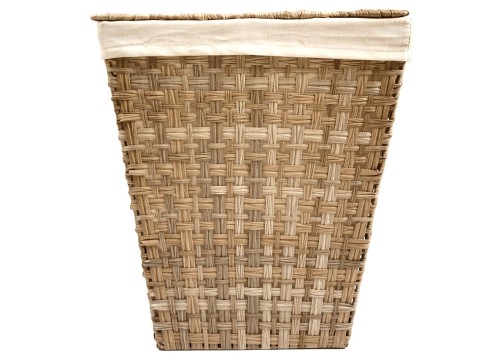 Refined PE Resin Woven Laundry Hamper with Lid and Liner